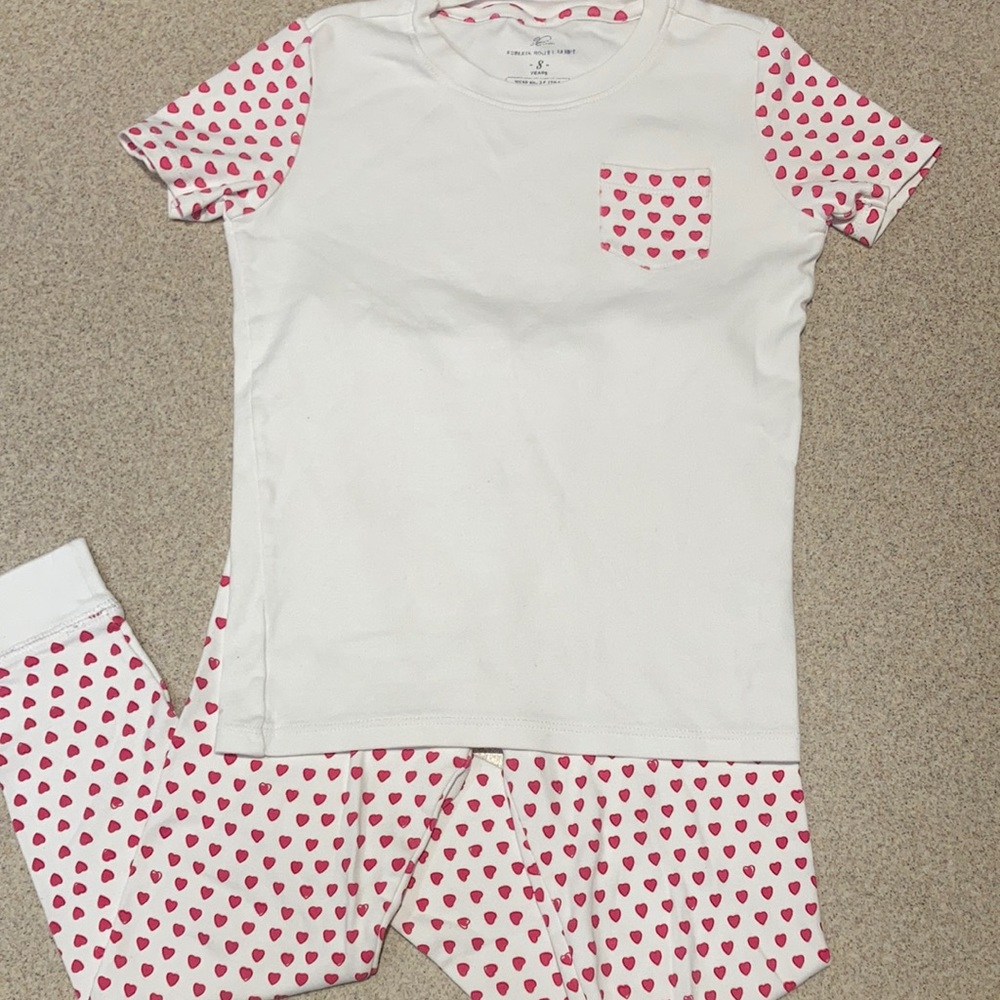 Roberta Roller Rabbit Hearts Pajamas size 8
